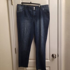 Lane Bryant Women's Straight Leg Jeans - Indigo